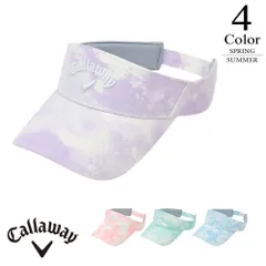 【セール 35%OFF SALE】 キャロウェイ  ゴルフ バイザー〔タイダイ柄〕 【FREE：レディース】 Callaway 有名プロ着用ブランド ゴルフ 帽子 レディース【春夏】 c24191214 