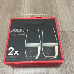 【230964】RIEDEL リーデル  シャンパングラス　2個セット コップ　食器　元箱付き クリア