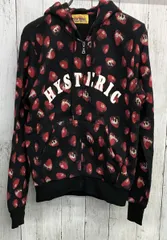 HYSTERIC GLAMOUR SKULL BERRY PATTERN柄ジップパーカー ヒステリックグラマー 総柄 01221CF03 