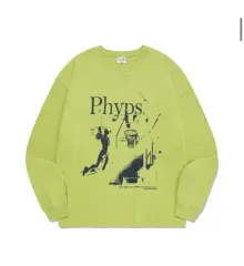 PHYSICAL DEPARTMENT ロング スリーブ Tシャツ ダンクシュート レモン Tシャツ