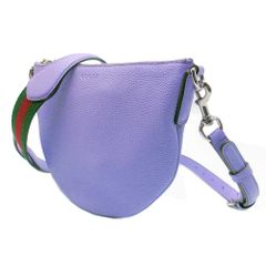 【新品】グッチ バッグ ショルダーバッグ GUCCI レザー 刻印ロゴ ミニバッグ スイングパック 斜め掛け 824529 AAEMK 8581 (ライラック系) ブティックライン レディース 送料無料 グッチ ショルダーバッグ スイングパック レザー ミニバッグ
