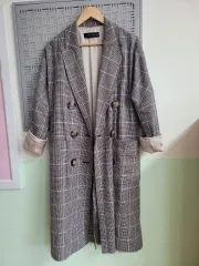 ザラ ZARA チェック 季節の変わり目 コート