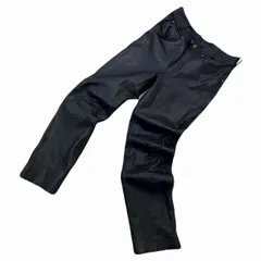 ハーレーダビッドソン レザーパンツ メンズ W34表記 実寸W32相当 ブラック 革パン バイカー 人気 アメリカン 黒