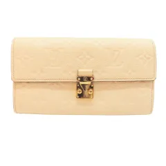 ≪値下げ≫【中古】Louis Vuitton ルイヴィトン M83276 長財布 ポルトフォイユ サラ メティス ホワイト ベージュ  モノグラム アンプラント  ウォレット レディース カーフレザー LV エンボス加工 アイボリー系 A2502907