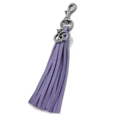 【新品】グッチ キーホルダー GUCCI レザー GG ロゴ チャーム タッセル バッグチャーム 821755 9AAHA 8861 (パープル系) アウトレット レディース 送料無料