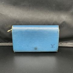 Louis Vuitton 青 エピレザー 長財布 - メルカリ
