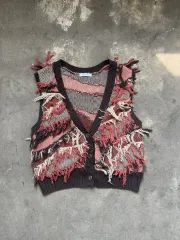 Jeanasis グランジニット クロップド ベスト