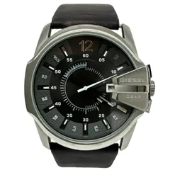 DIESEL ディーゼル MASTER CHIEF マスターチーフ DZ1206 腕時計メンズ クオーツ ブラック文字盤 動作品 【中古】 42602K181