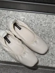 新品 シューペン アイボリー ローファー フラットシューズ