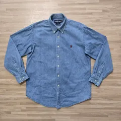 95 100/ ポロラルフローレン デニム シャツ
