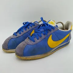 NIKE ナイキ Cortez コルテッツ ナイロン スニーカー メンズ 27cm 青/黄色 ブルー/イエロー B-4-4