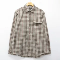 XL/古着 バナナリパブリック 長袖 ブランド シャツ メンズ コットン ベージュ他 チェック 26mar02