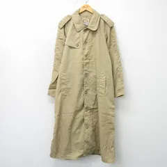 M/古着 バナナリパブリック 長袖 ナイロン トレンチ コート メンズ 80年代 80s ラグラン ロング丈 ベージュ【spe】 26mar02のサムネイル