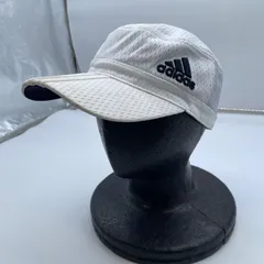 【Y-565】adidas アディダス メッシュキャップ ホワイト フリーサイズ57〜59 スポーツ キャップ 帽子 ロゴ 刺繍 メンズ レディース 通気性 ランニング ゴルフ 夏用 人気