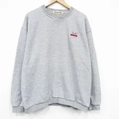 XL/古着 長袖 スウェット メンズ 90年代 90s T&M 大きいサイズ クルーネック USA製 薄グレー 霜降り 26mar03