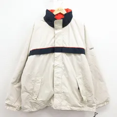 XL/古着 ノーティカ 長袖 ブランド ジャケット メンズ 大きいサイズ リバーシブル ベージュ 26mar03