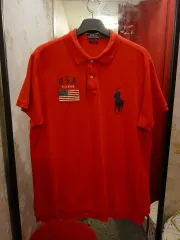 4/22 ポロラルフローレン チーフキープ ビックポニー 刺繍 ロゴ シャツ XL