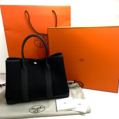 f001 L 未使用新品 エルメス ガーデンパーティー TPM ブラック ハンドバッグ トート 2026年 3月 購入品 HERMESのサムネイル