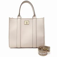 ≪訳アリ≫U.S. POLO ASSN. ユーエスポロアッスン バッグ USPA ボックストート クロスボディ ショルダーバッグ 2way 27A279AA CREM