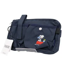 snoopy スヌーピー 横型 ファスナー付き 2WAY オーガナイザー Dカン付 未使用品 中古 T限 / 14807 HM