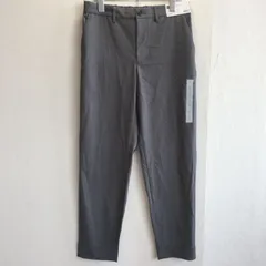 極美品✨️ ジーユー GU イージー アンクル スラックス テーパード パンツ きれいめ シンプル ベーシック オフィスカジュアル 通勤 通学 ストレッチ 無地 タグ付き クロップド丈