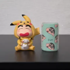 8 3cm クレヨンしんちゃんフィギュア ピカチュウ クレヨンしんちゃんとシロ