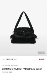 Leey リーシャーリングショルダーダウンバッグ ブラック