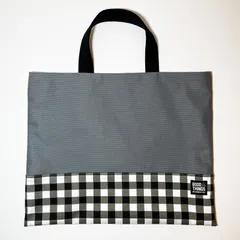 グレーチェック　男の子　レッスンバッグ　入園入学セット