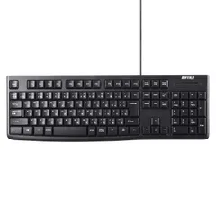 【即日発送】ブラック 有線スタンダードキーボード USB接続 BSKBU105BK BUFFALO バッファロー