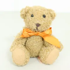 【美品】ワンダフルワールド★可愛い！コサージュ テディベアくまさんぬいぐるみ ベージュ系 ＊ko062のサムネイル