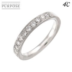 ☆0.4ct☆ハート&キューピッドダイヤモンプラチナハーフエタニティ 