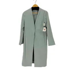 ユナイテッドアローズグリーンレーベルリラクシング UNITED ARROWS green label relaxing CS ダブルクロス ノーラペル コート レディース JPN：38 