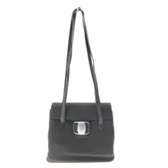 Ferragamo サルヴァトーレフェラガモ  レディース ショルダーバッグ キャンバス×レザー フラップ ブラウン