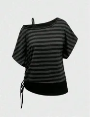 オフショルダー 半袖 Tシャツ ヴィンテージ y2k