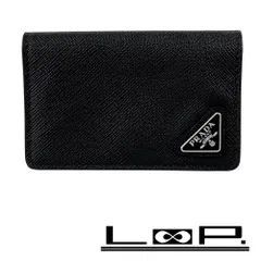 プラダ ■美品■ トライアングルロゴ カードケース パスケース サフィアーノ ブラック 2MC105 QHH F0002 【606182】9