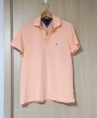 Tommy Hilfiger トミーヒルフィガー メンズ 半袖 カラーTシャツ M ピーチ