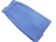 Mila Owen ミラオーウェン ベルト付き ロング デニムスカート size0/紺 ■■ レディース