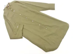 EVEX by KRIZIA エヴェックスバイクリツィア バンドカラー シャツ ワンピース size40/カーキ ◇■ レディースのサムネイル
