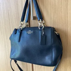 コーチ　COACH ブラック レザー ショルダーバッグ　２way 送料込