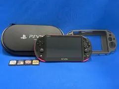 ・PS Vita PCH-2000 ピンクブラック 本体 カセット付 SONY ソニー ゲーム機 32GB  ガンダム 実況パワフルプロ野球 【A1/C213】