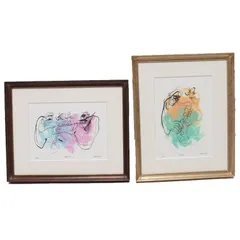 絵画・額縁・版画・津田耕・PlayⅠ・JAZZシリーズ・ピエゾグラフ版画・美術品 津田耕『ジャズ1』シルクスクリーン 【絵画 額付 新品 版画