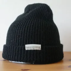 nano・UNIVERSE　黒色帽子　メンズ・ボーイズ　編み込みニット帽　サイズ５６cm〜５９cm　キャップ　帽子　[[3.3.]]