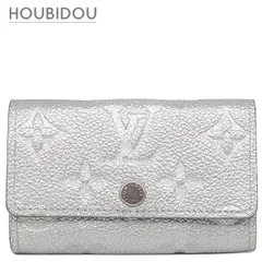ルイヴィトン LOUIS VUITTON キーケース キーケース ミュルティクレ 6 レザー モノグラムアンプラント シルバー シルバー金具 6連 6本 鍵入れ  M26508 RFID【中古】