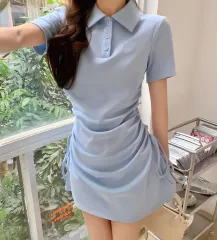 <ワンピース>シャーリングワンピース/カラーシャツワンピース/スリムフィットワンピース/デイリーウェア