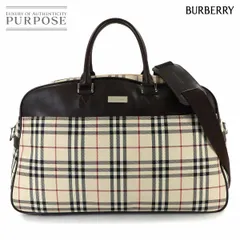 バーバリー BURBERRY ノバチェック 2way ボストン ショルダー バッグ キャンバス レザー ベージュ ブラウン Boston Bag 90316657
