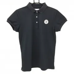 ジャックバニー 半袖ポロシャツ ダークネイビー シリコンロゴ白  レディース 2(L) ゴルフウェア Jack Bunny