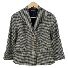 BrooksBrothers(ブルックスブラザーズ) ジャケット サイズ0 XS レディース - ベージュ×黒 長袖/千鳥格子柄/春/秋