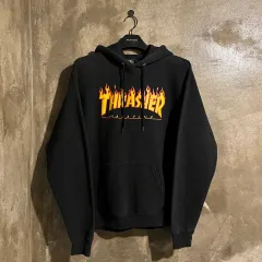 スラッシャー ブラック フレイム WHO フーディーTシャツ