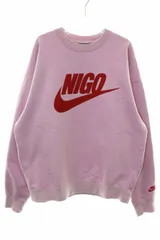 ヒューマンメイド HUMAN MADE NIGO × NIKE NRG CREW FLEECE PINK L FV5941-621 フリース クルーネック スウェットシャツ トレーナー ピンク 【ブランド古着ベクトル】【中古】260330