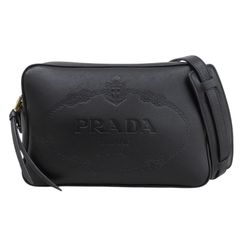 PRADA プラダ ショルダーバッグ 三角ロゴ ブラック レザー 1BH089 
